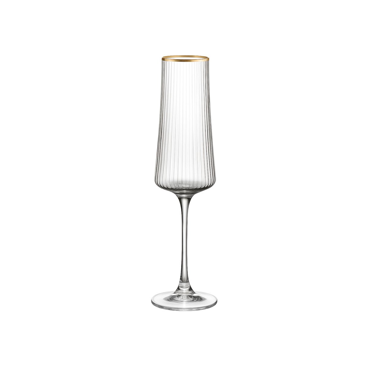 Champagne Flutes with Gilded Rim glass wedding celebration glasses