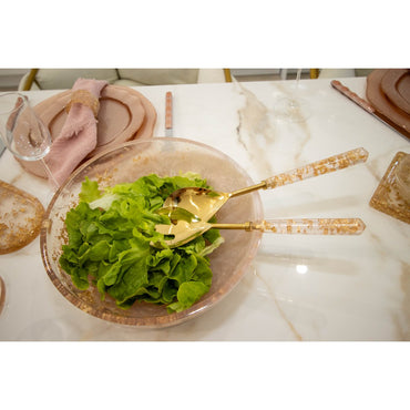 Round Resin Sequin Bowl resin stylish serving bowl