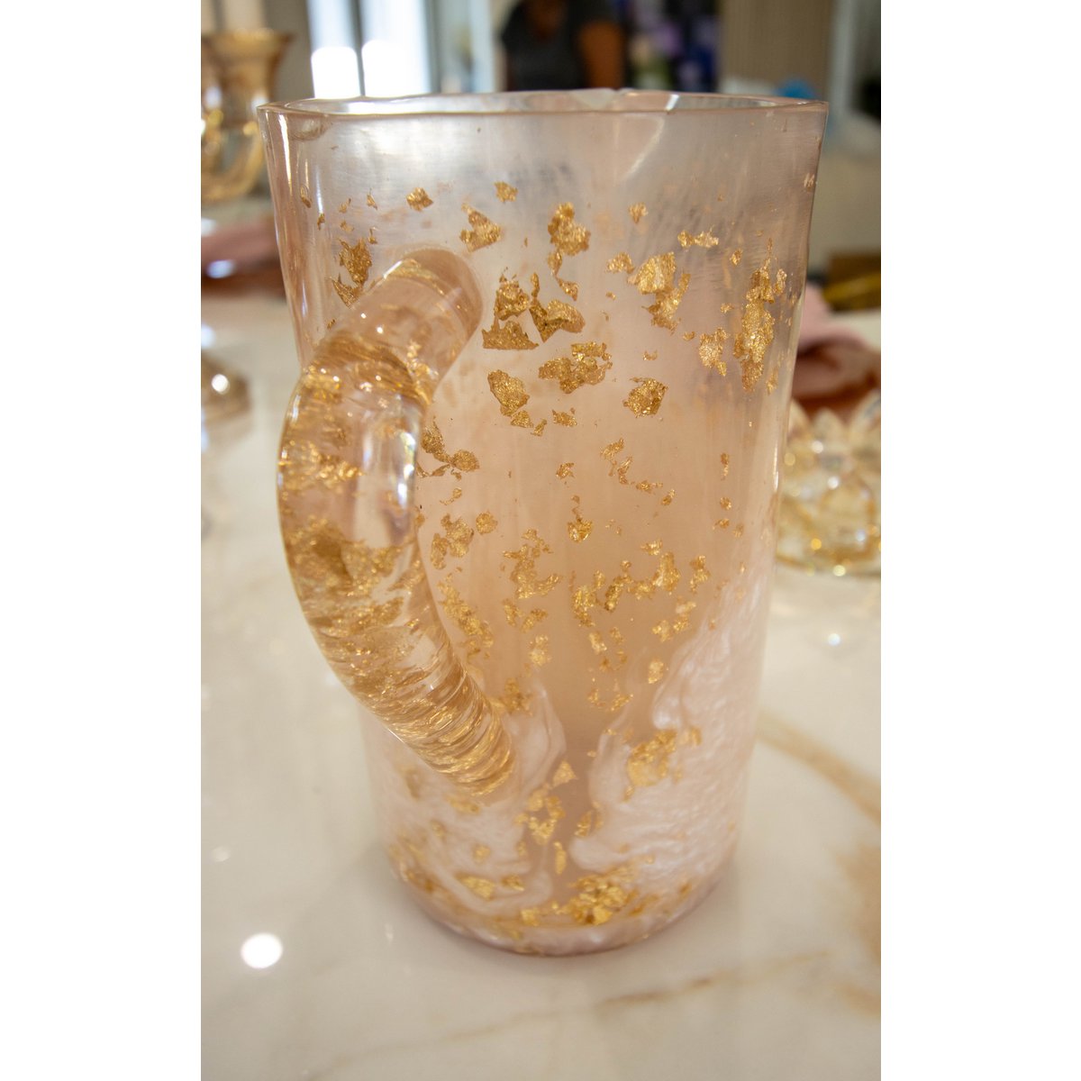 Résine Glitter Pitcher – Elegante Moderne Tafelaccent