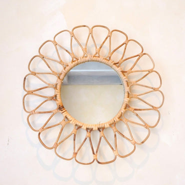 Danau small rattan mirror for home décor by CozyVibe