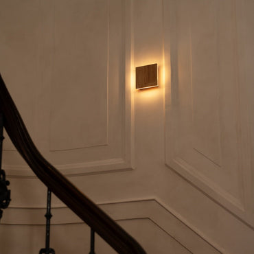 Lane wooden wall lamp by CozyVibe, cordless and rechargeable design