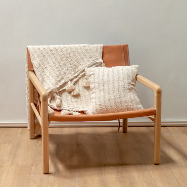 Handwoven cotton pillowcase for home décor by CozyVibe