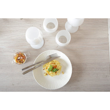 Rosa white bowl 21x21x6.3cm - CozyVibe.eu