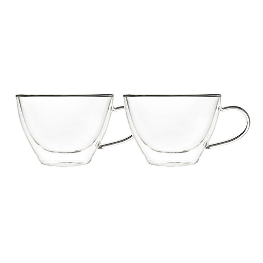 Set of 2 tea cups in double wall glass - CozyVibe.eu