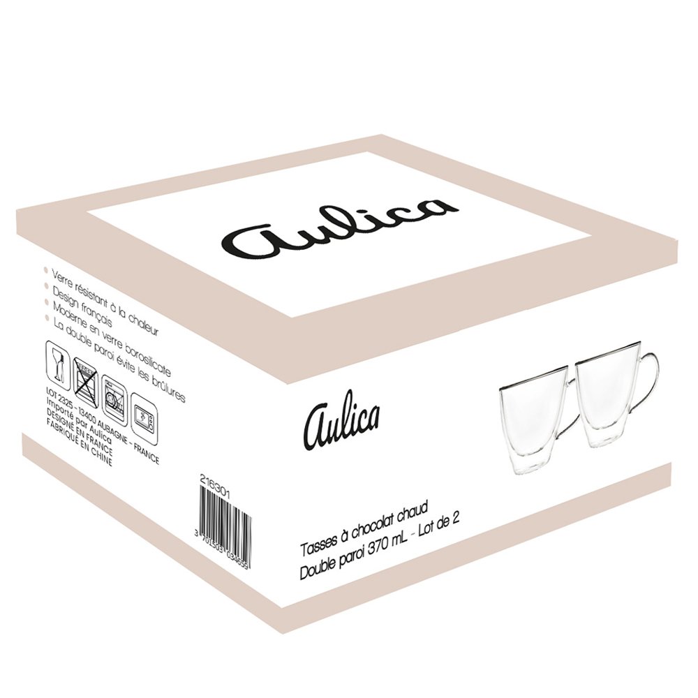 Set of 2 tea cups in double wall glass - CozyVibe.eu