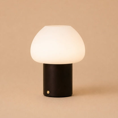 Fynn Dark Brown Rechargeable Wooden Table Lamp