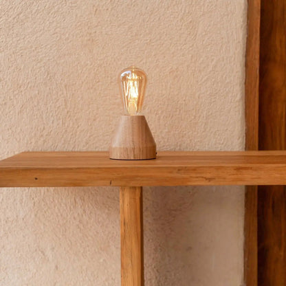 Zavi Light Brown Rechargeable Table Lamp