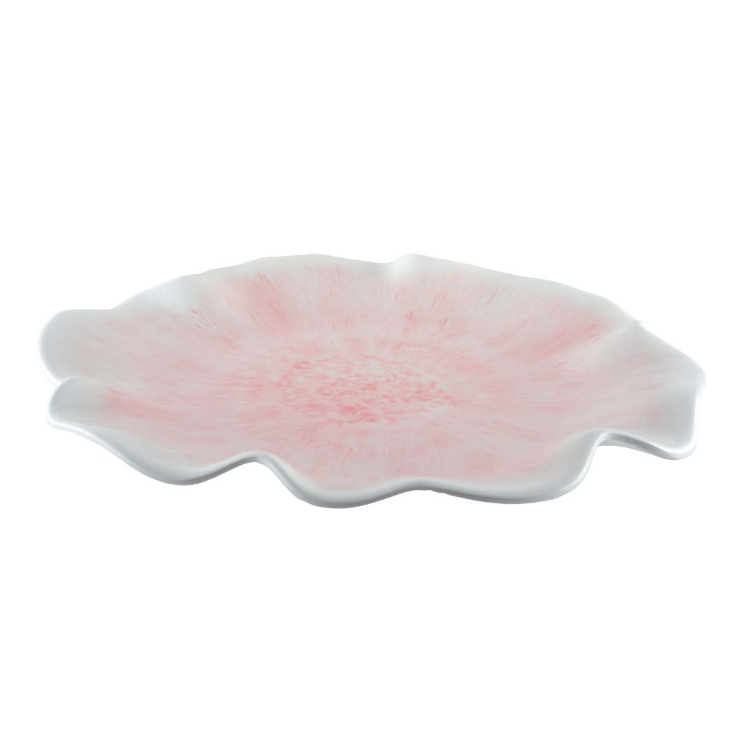 Melodie en Flower Pink Melamine Presentation Plate – cosy vibes