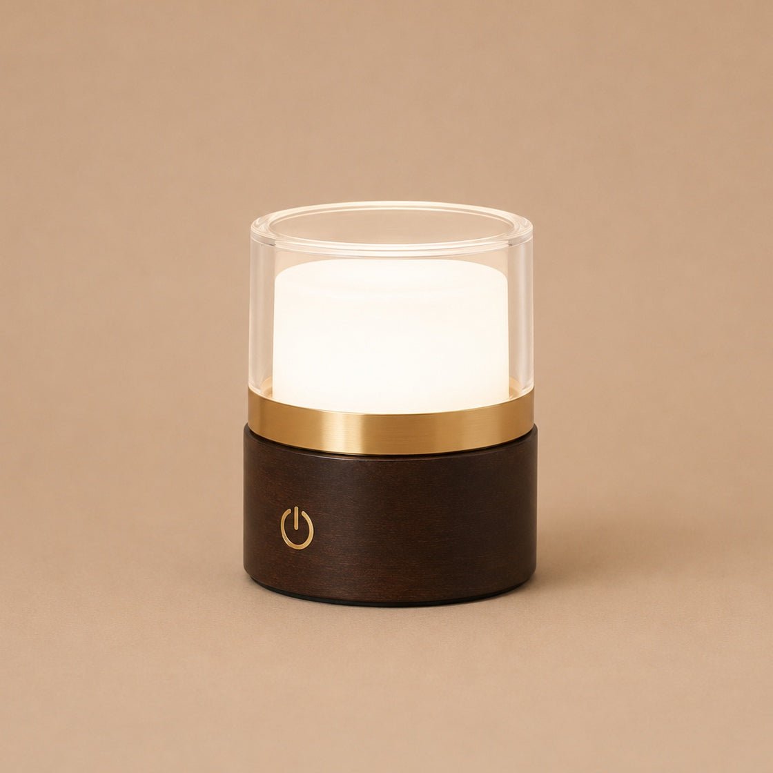 Leo Dark Brown Mini Rechargeable Table Lamp