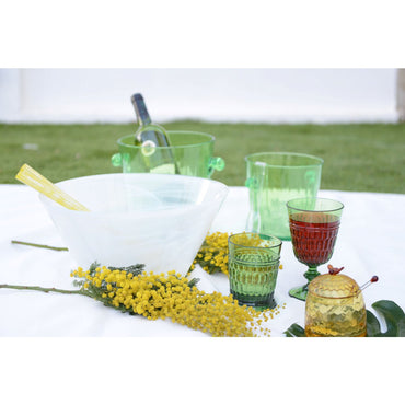 Acrylic green wine glasses - Lot of 6 - CozyVibe.eu