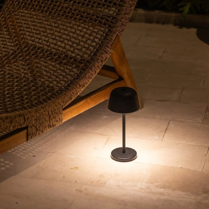 Rechargeable black table lamp, Anton model for modern home decor