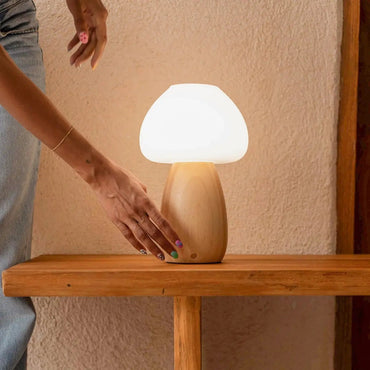 Bear Lamp – Rechargeable Wooden Light, Dimmable & Eco - Friendly - CozyVibe.eu