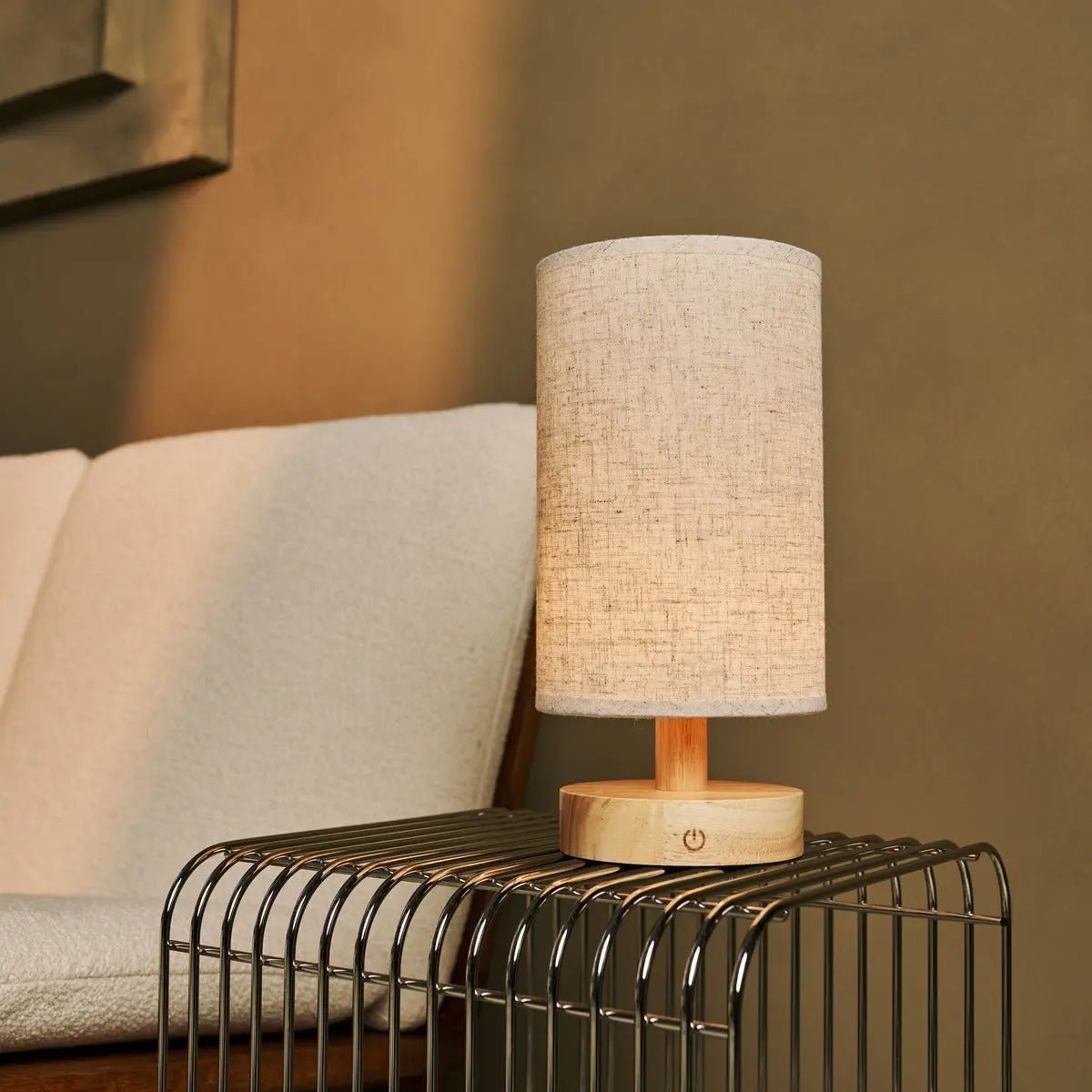 Ben Light Brown – Wooden Table Lamp | Rechargeable & Dimmable - CozyVibe.eu