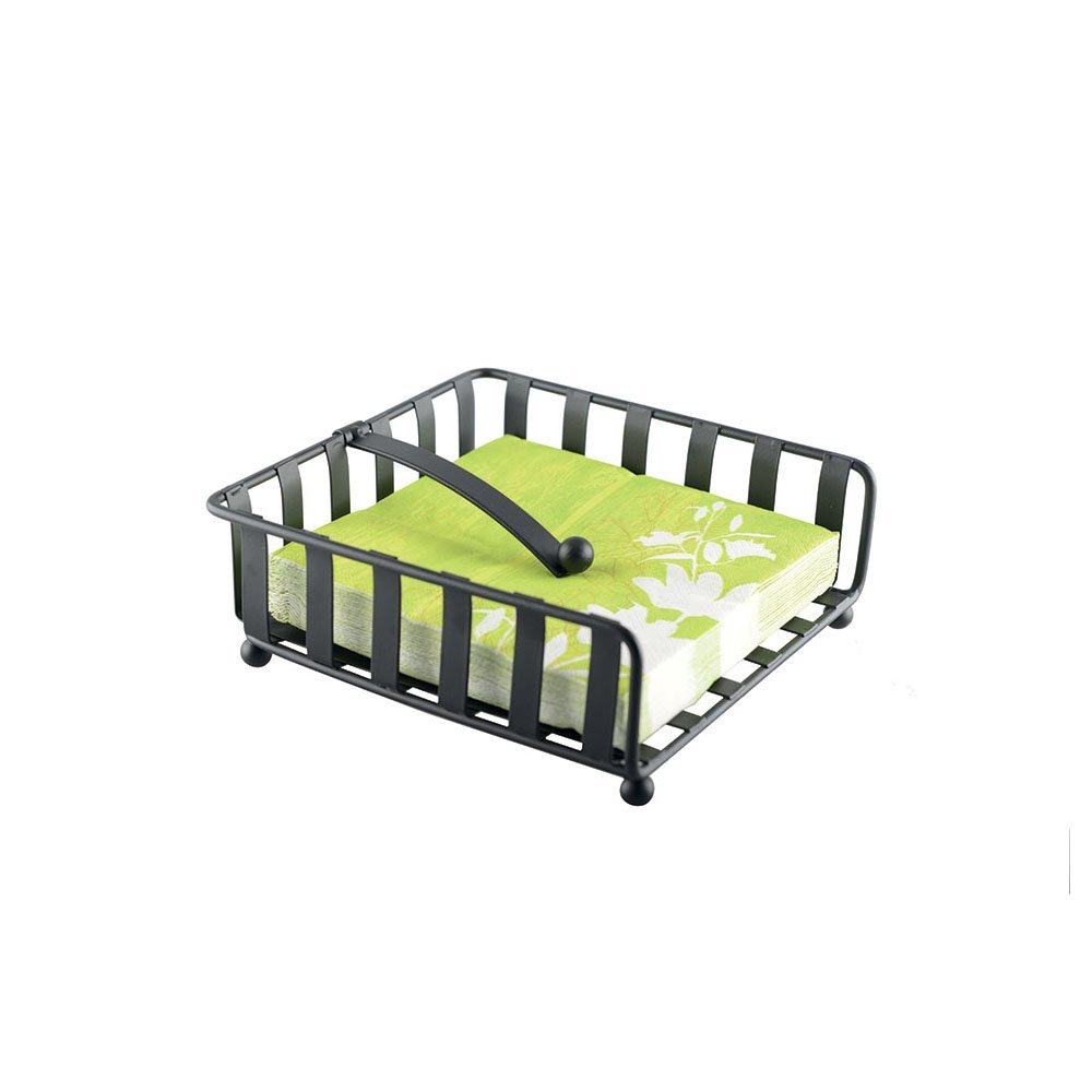 Black Iron Napkin Holder – Elegant Table Accent - CozyVibe.eu