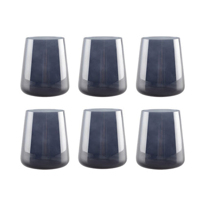 Black water glasses - Lot of 6 cups - CozyVibe.eu