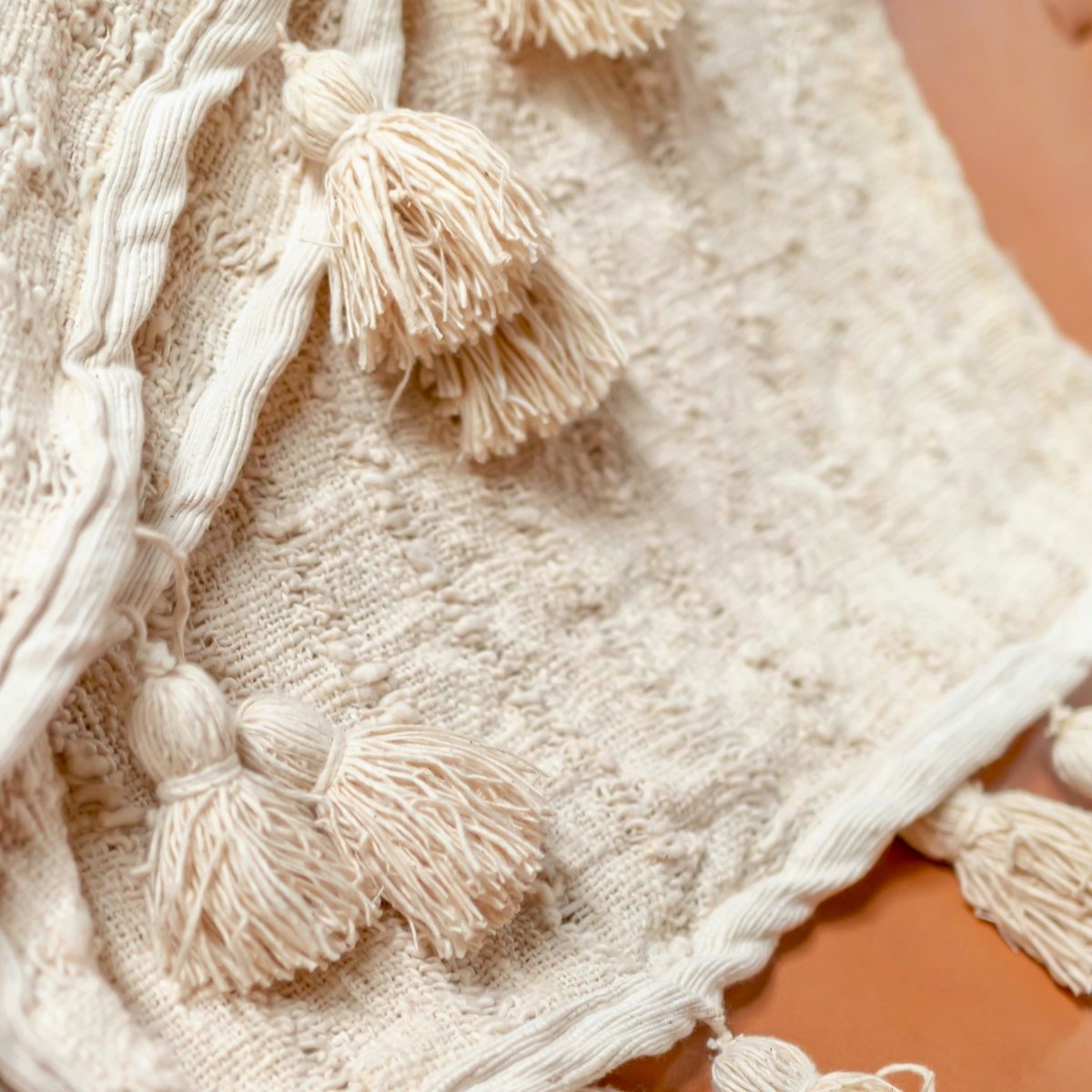 Handmade Tenun cotton blanket for cozy home décor by CozyVibe

