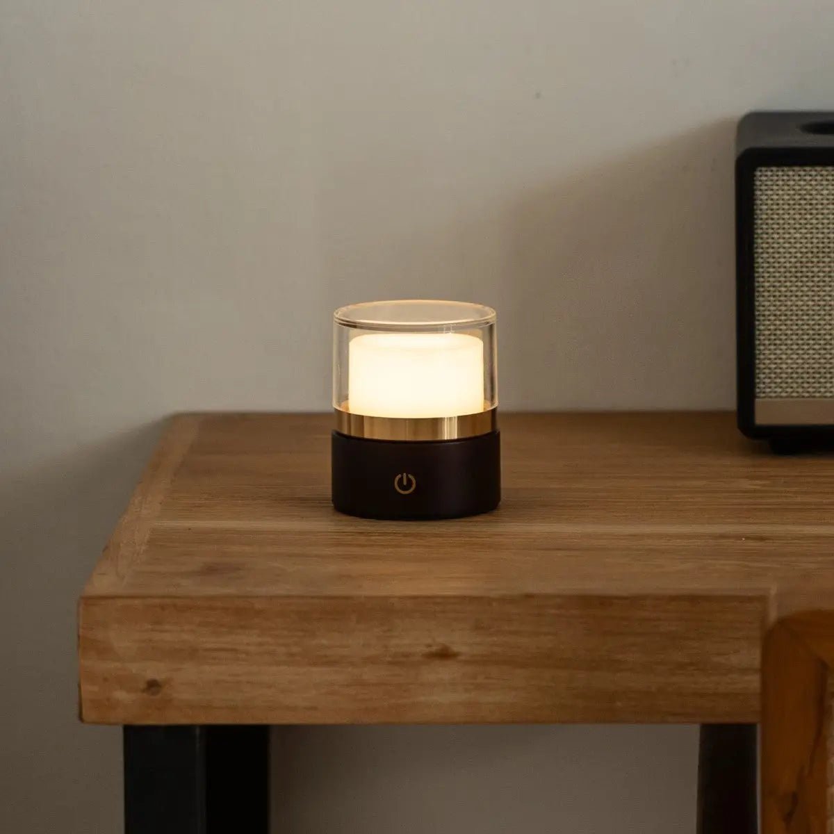 Leo Dark Brown Mini Rechargeable Table Lamp