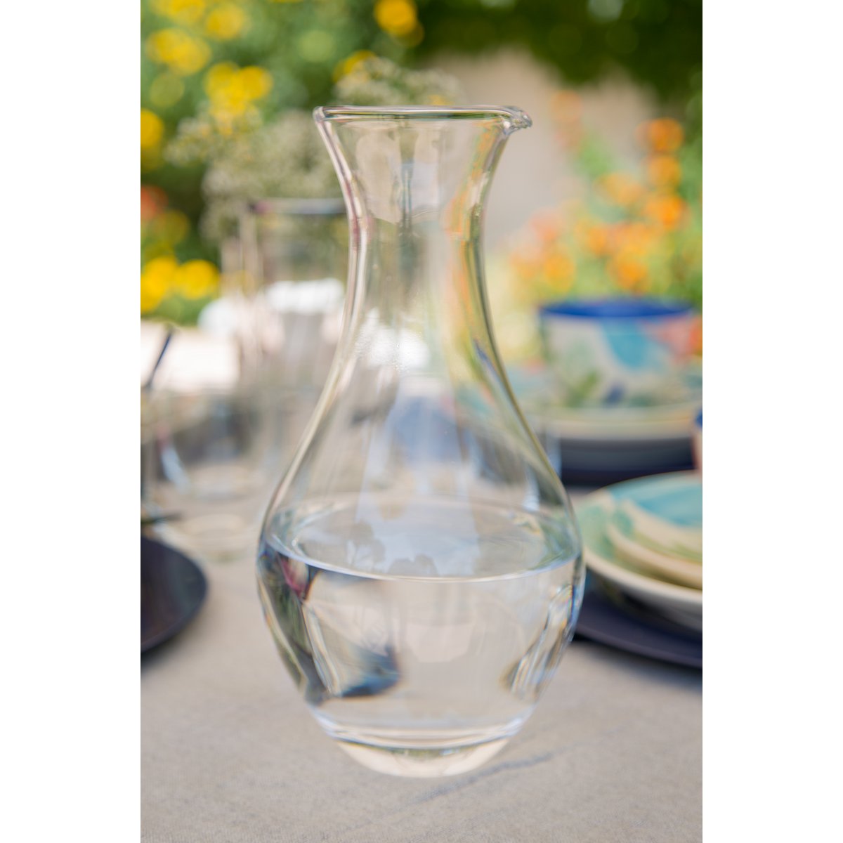 Elegante transparante glazen karaf – Moderne serveerkan 27 cm – 16 × 16 × 27 cm