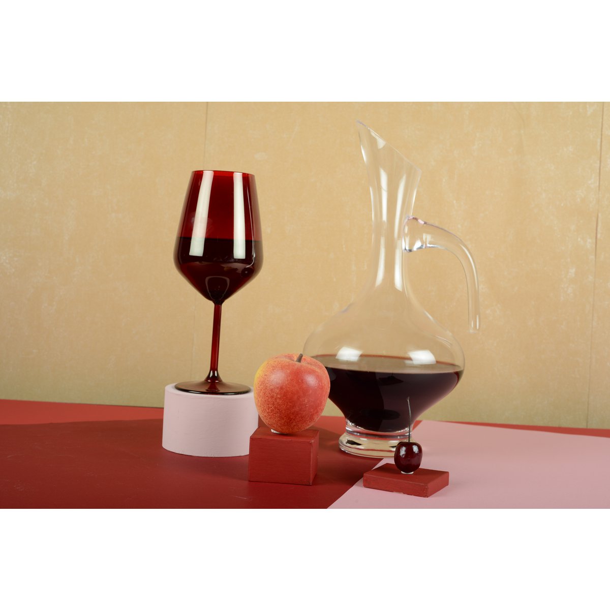 Elegante glazen karaf met handvat – Serveerkan voor dranken 31 cm