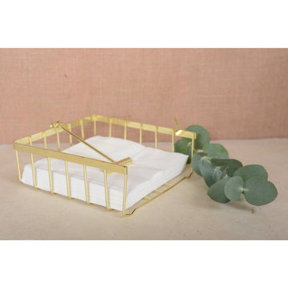 Gold Towel Holder – Elegant Stainless Steel Table Accent - CozyVibe.eu