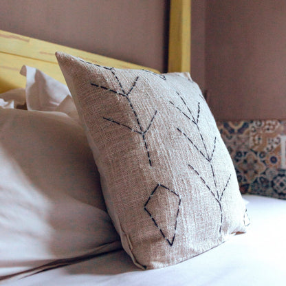 Handwoven Pillow Case SERAJA 40x40 or 50x50 cm Decorative Cushion Cover Sofa Cushion Made of Cotton - CozyVibe.eu