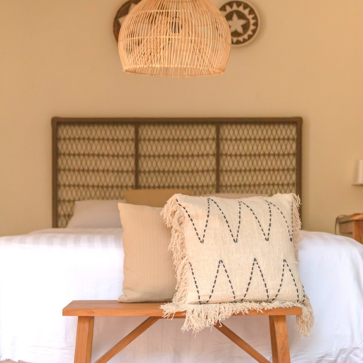 CozyVibe boho cotton cushion for living room décor

