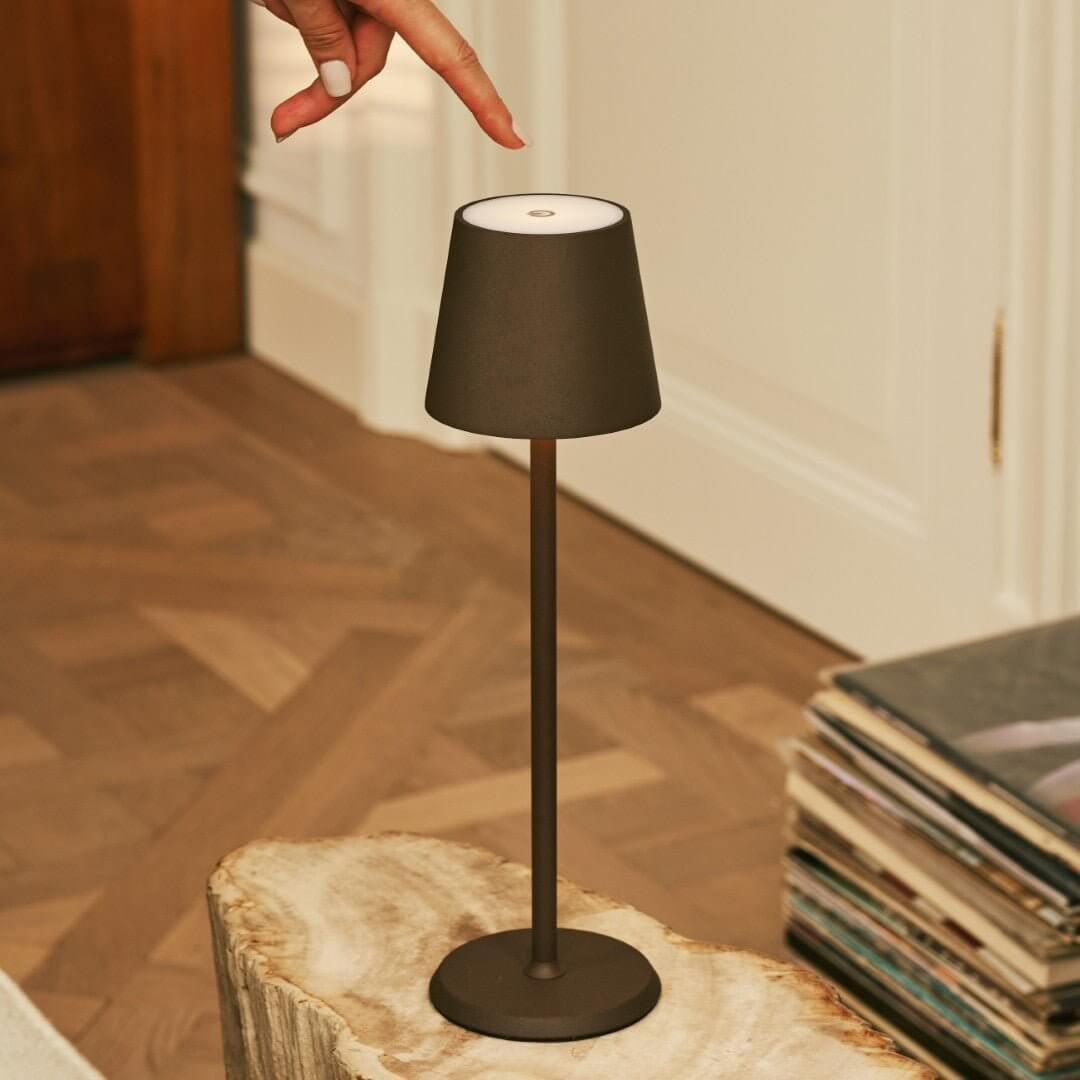 Jasper Mocha Brown – Wireless Lamp | Portable & 3 Light Modes - CozyVibe.eu