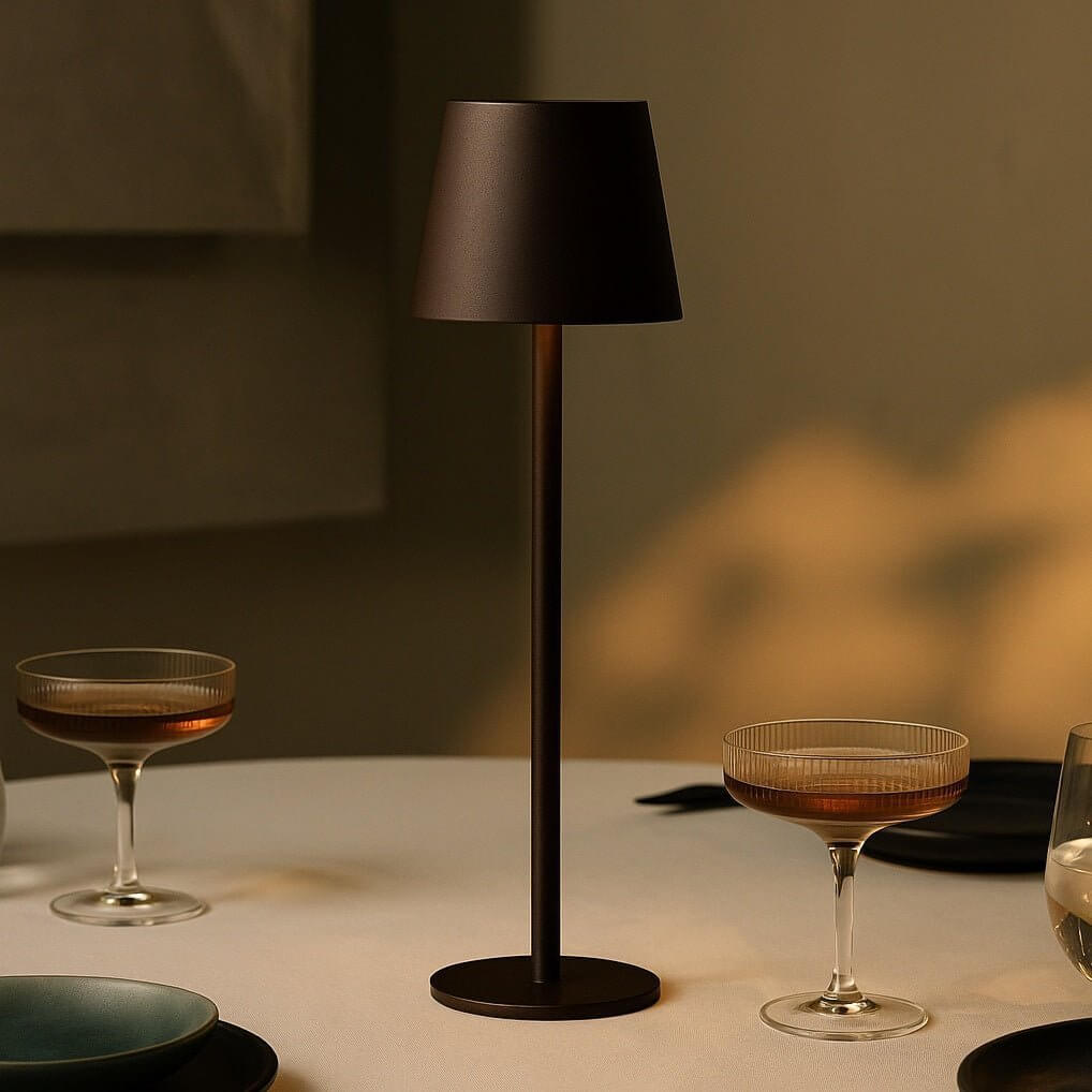 Jasper Mocha Brown – Wireless Lamp | Portable & 3 Light Modes - CozyVibe.eu