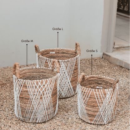 Juwana banana fibre basket for home décor by CozyVibe

