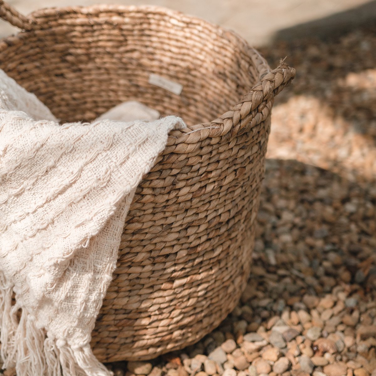 Laundry Basket | Plant Basket | Storage Basket BALAI made from Water Hyacinth (3 sizes) - CozyVibe.eu