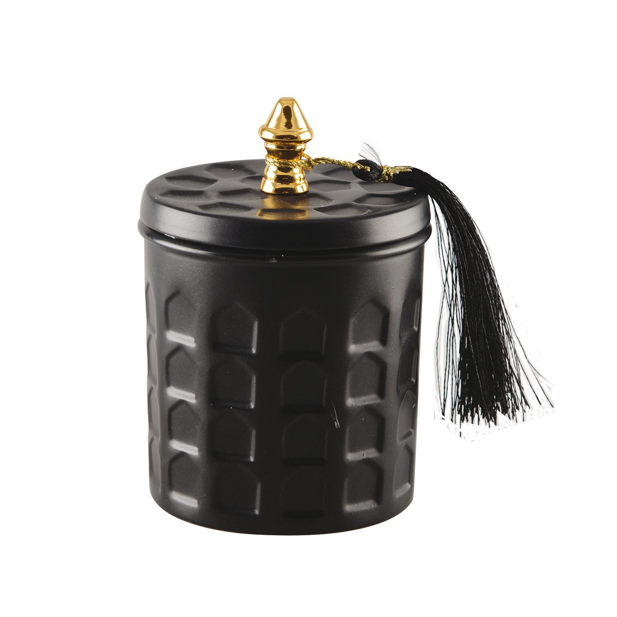 Mat black candle Vanilla perfume 8*12cm - CozyVibe.eu
