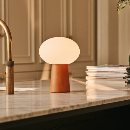 Max Chestnut – Wooden Lamp | Rechargeable & Stylish Lighting - CozyVibe.eu