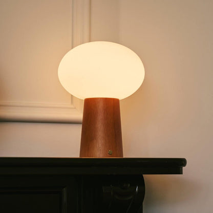 Max Chestnut – Wooden Lamp | Rechargeable & Stylish Lighting - CozyVibe.eu