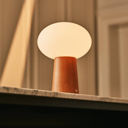 Max Chestnut – Wooden Lamp | Rechargeable & Stylish Lighting - CozyVibe.eu