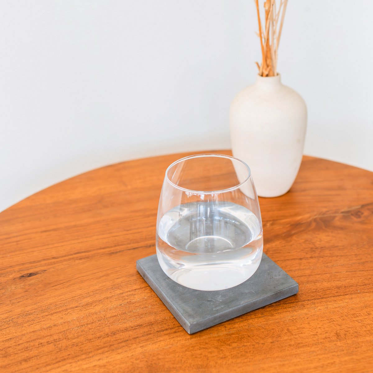 MEWALI onderzetters – Vierkant grijs marmer, set van 4 of 8