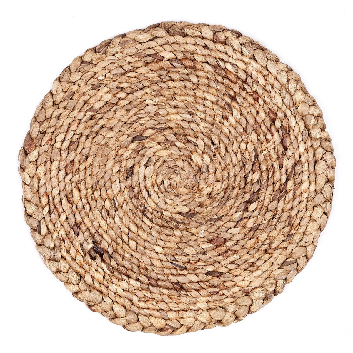 Placemat (Set of 2, 4 or 6) PANDAWA 38 cm | Boho Table Mat made of Waterhyacinth - CozyVibe.eu