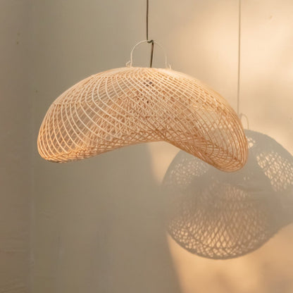 
Boho-style rattan lampshade for living room décor by CozyVibe

