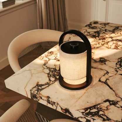 River Black Cordless Wooden Lamp – Rechargeable & Dimmable - CozyVibe.eu