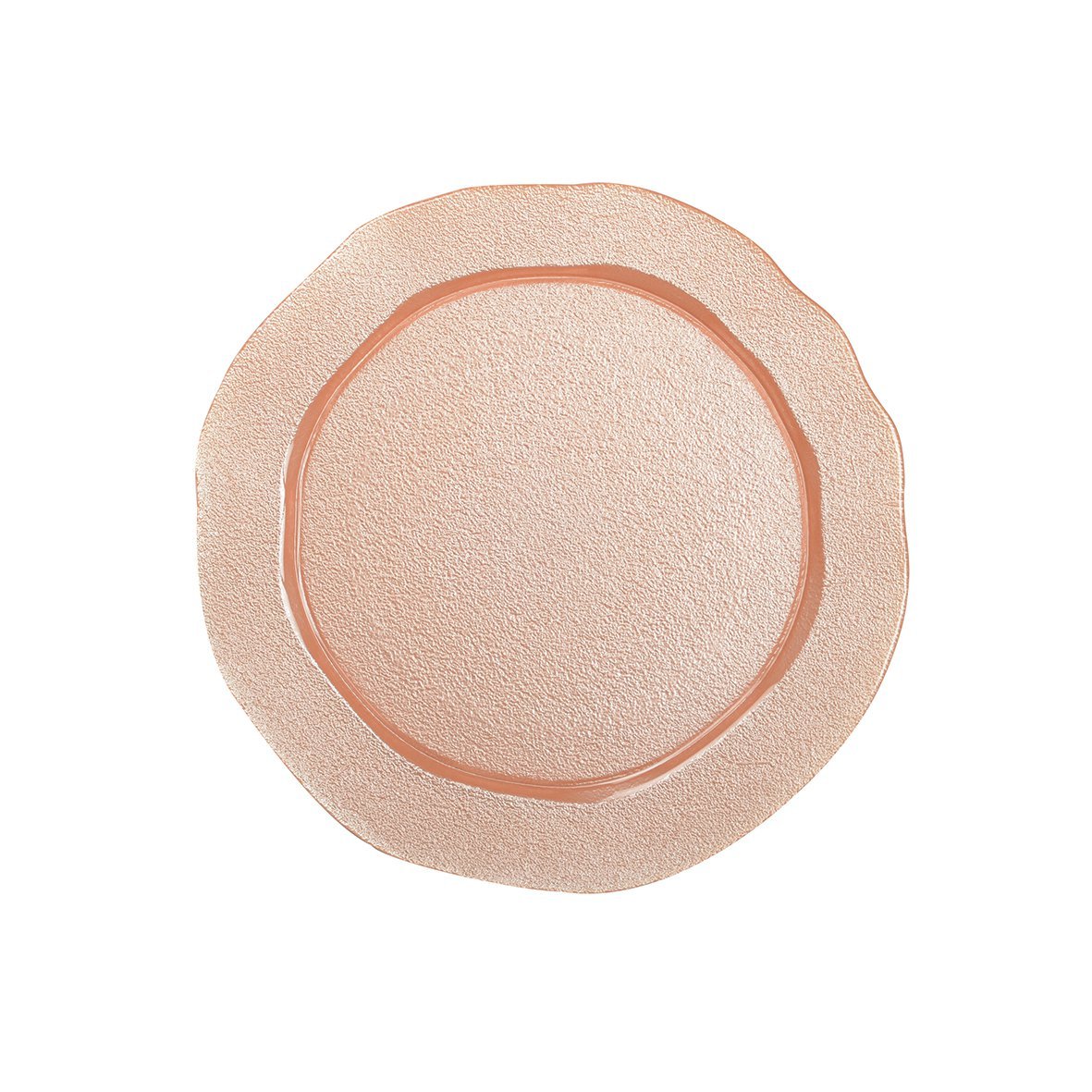 Salmon Glass Plate – Elegant Flower Tableware - CozyVibe.eu