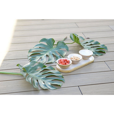 Snacks set of 3 bowls on a wooden tray - CozyVibe.eu