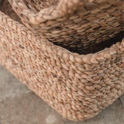 Storage Basket TANIMBAR made from Water Hyacinth - CozyVibe.eu