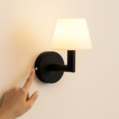 Ted Black – Wooden Rechargeable Wall Lamp | Cordless & Dimmable - CozyVibe.eu