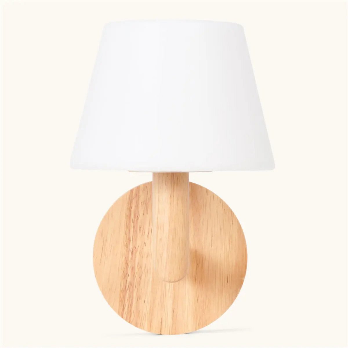 Wall-mounted wooden lamp with cordless operation and dimmer, Ted model