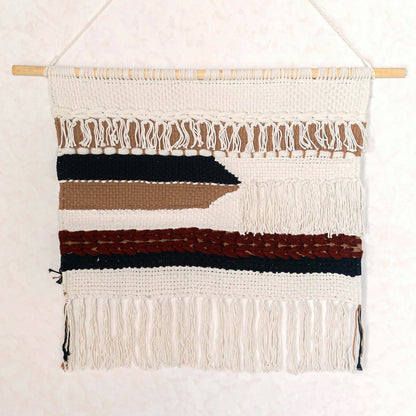 UDARA Macrame Wall Hanging – Large Handwoven Cotton Boho Wall Decor - CozyVibe.eu