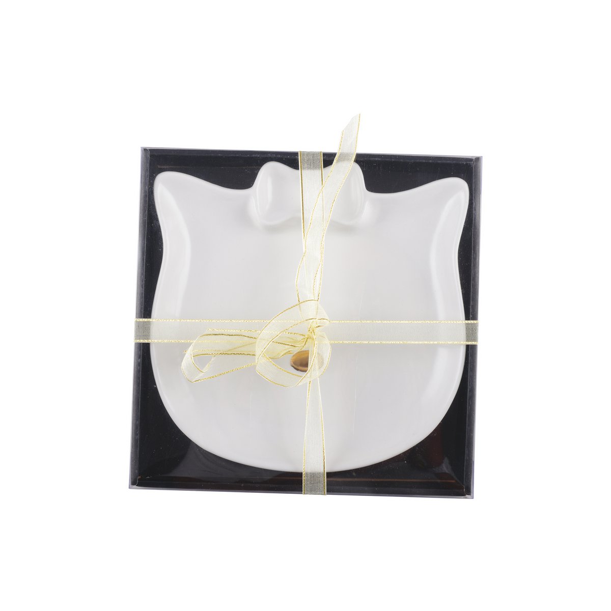 Stylish cat-shaped ceramic plate for home decor and table decoration | CozyVibe

