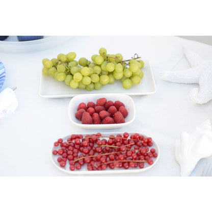 White Porcelain Serving Platter – Modern Elegant Tableware - CozyVibe.eu